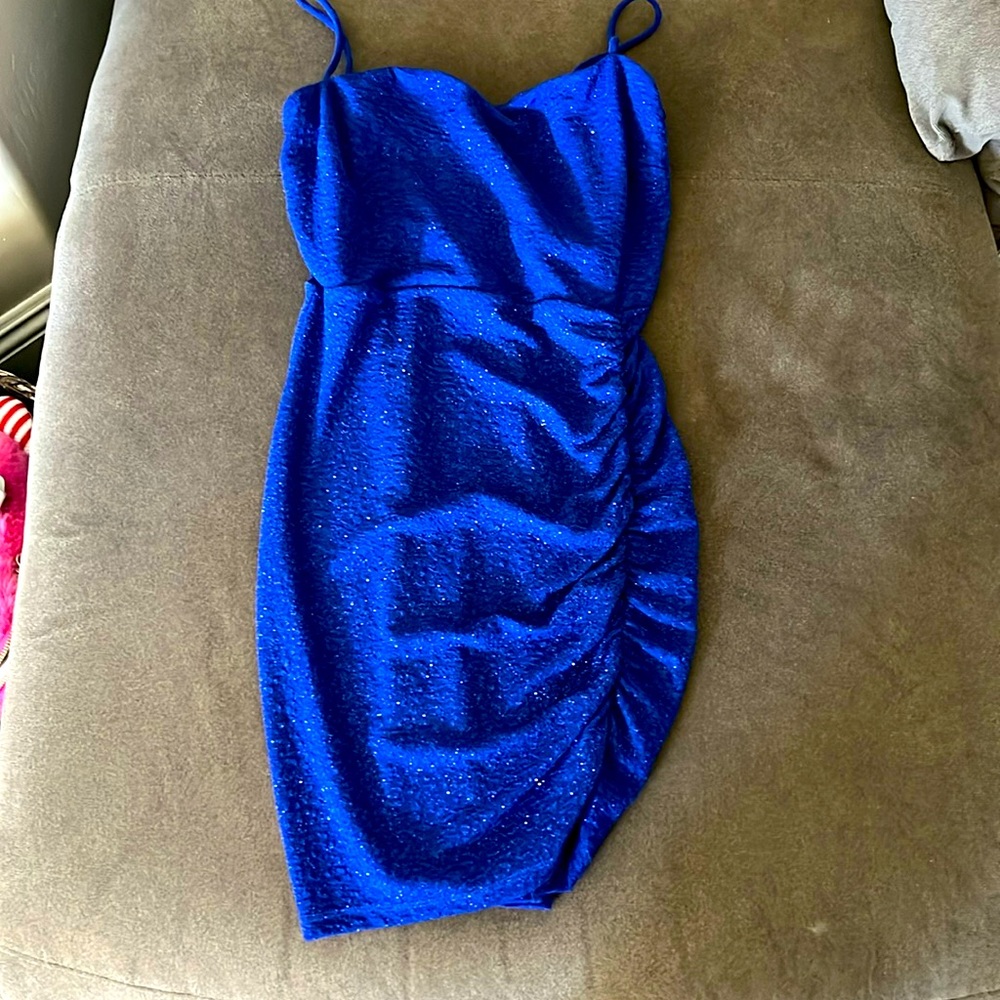 Glitzy formal mini dress